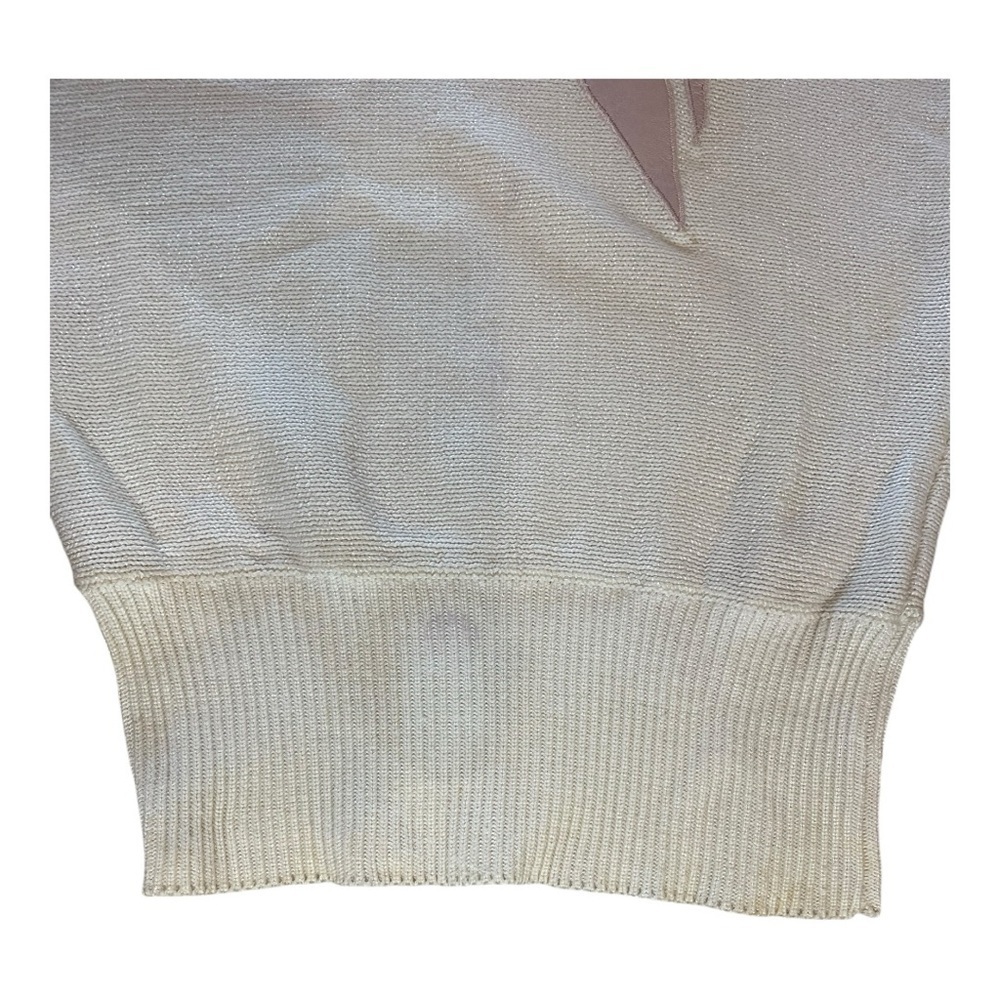 Vintage Boho-Lux Embellished Leather details Crew Neck Sweater - Picture 6 of 14